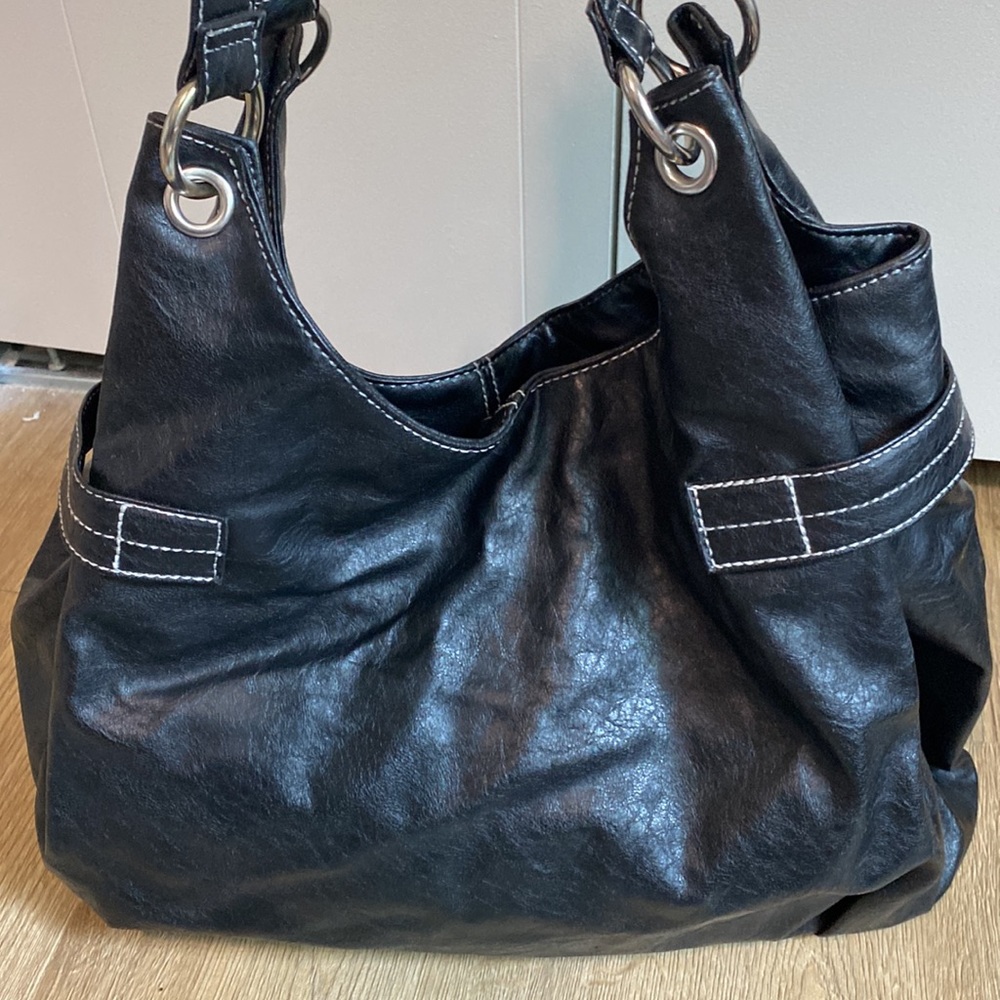 Nine West Hobo / Satchel Black Shoulder Handbag - Picture 8 of 9